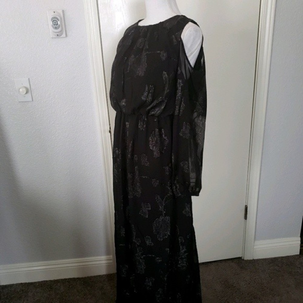 Jessica London Burnout Cold Shoulder Maxi 12W - Picture 5 of 11